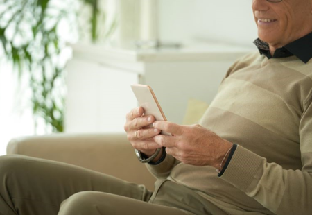 Old Man With Smartphone