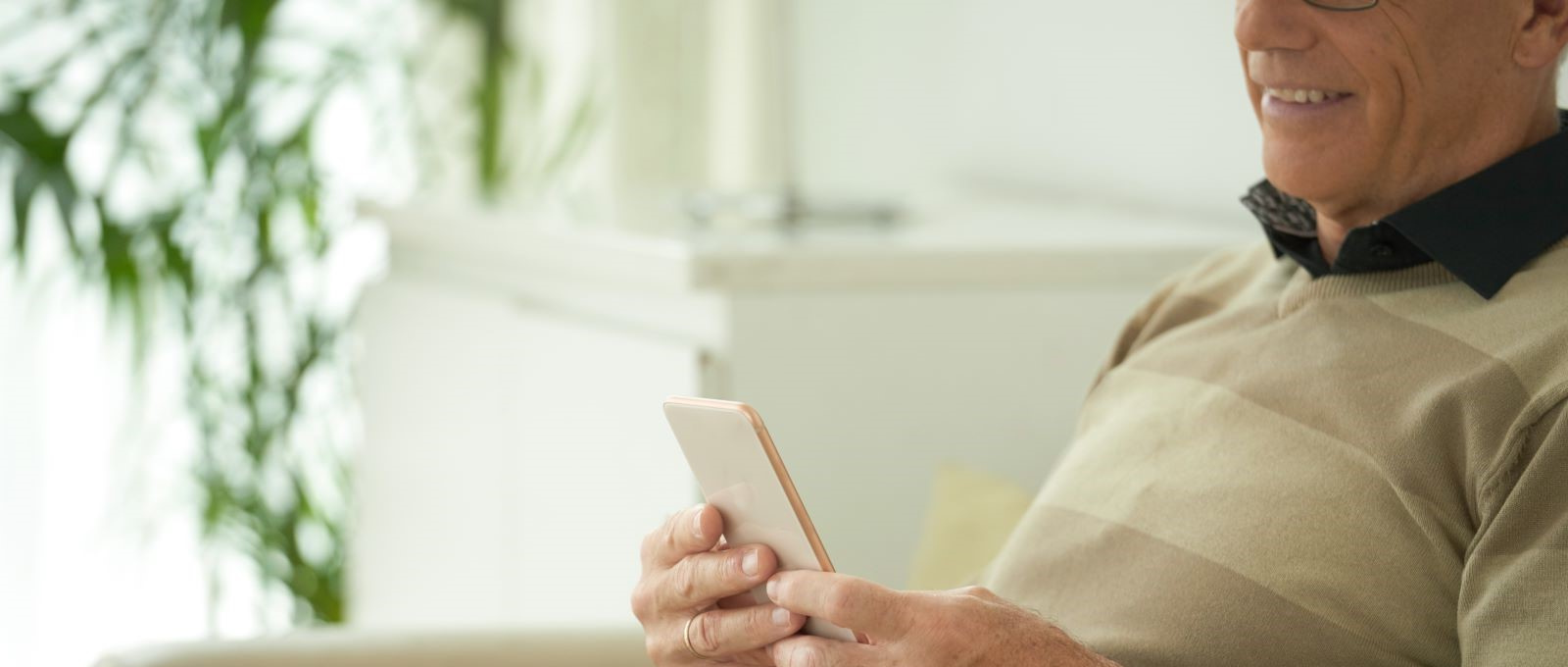 Older Man With Smartphone