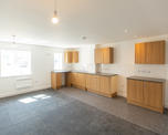 Photo of a kitchen installed in a newly refurbished flat