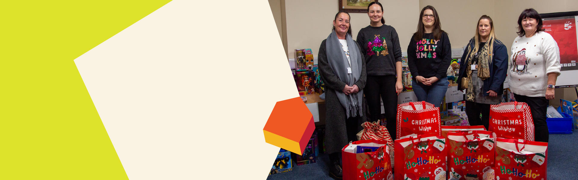 05 3 Santa Sacks Filled For Family Refuges 12