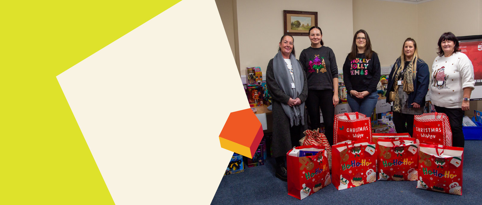 05 3 Santa Sacks Filled For Family Refuges 12